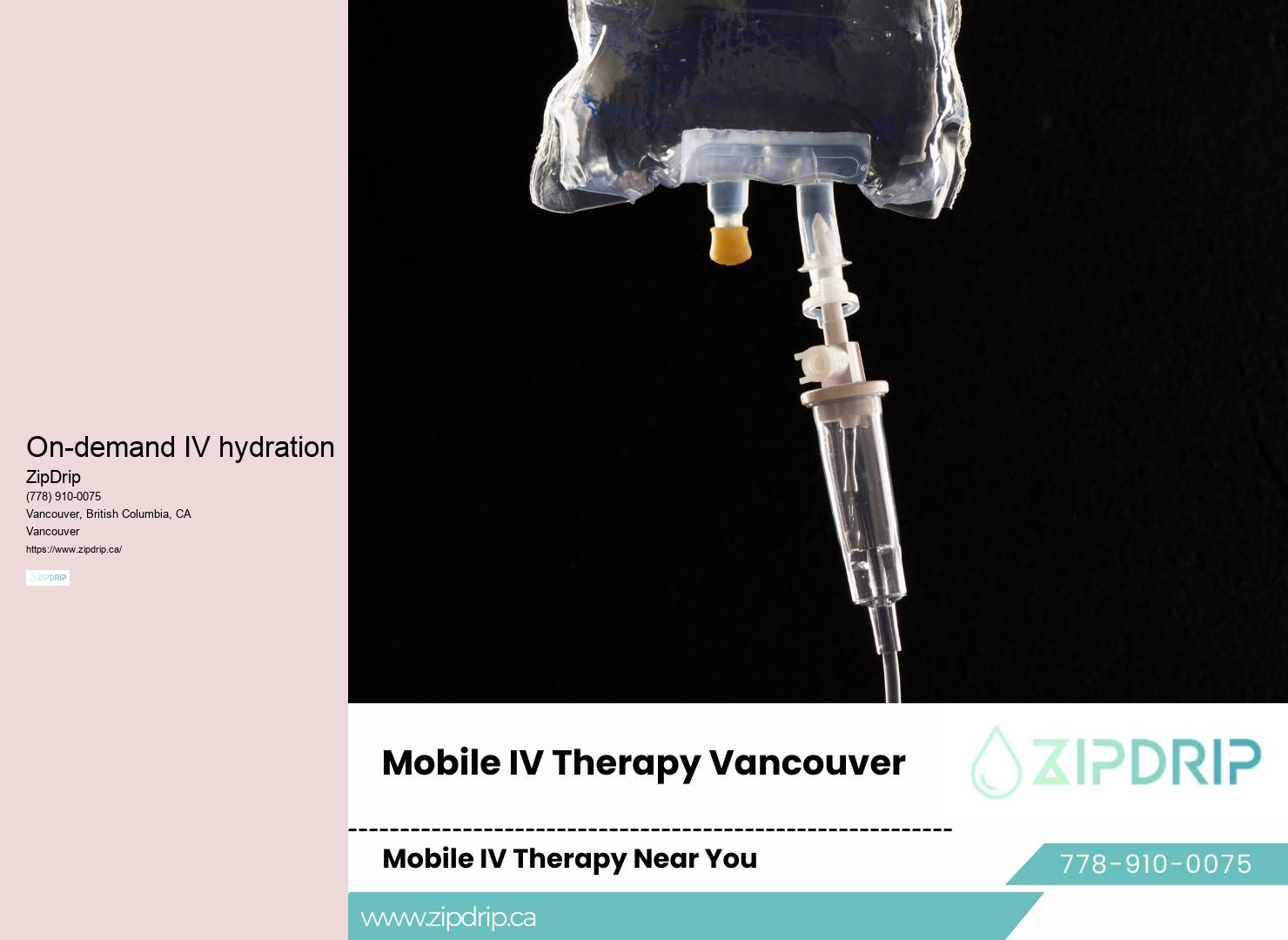 Vancouver mobile vitamin infusion for boosting metabolism