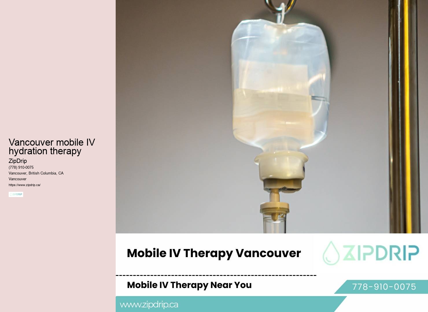 Mobile IV therapy truck