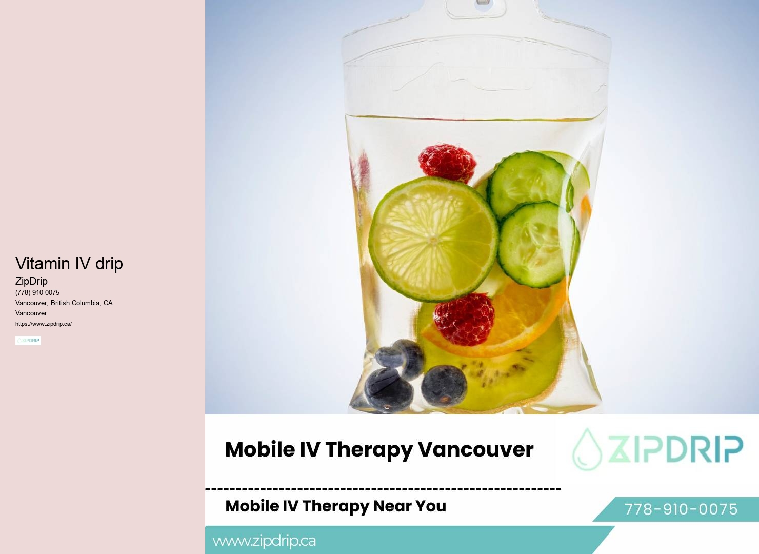 IV therapy for migraine relief Vancouver