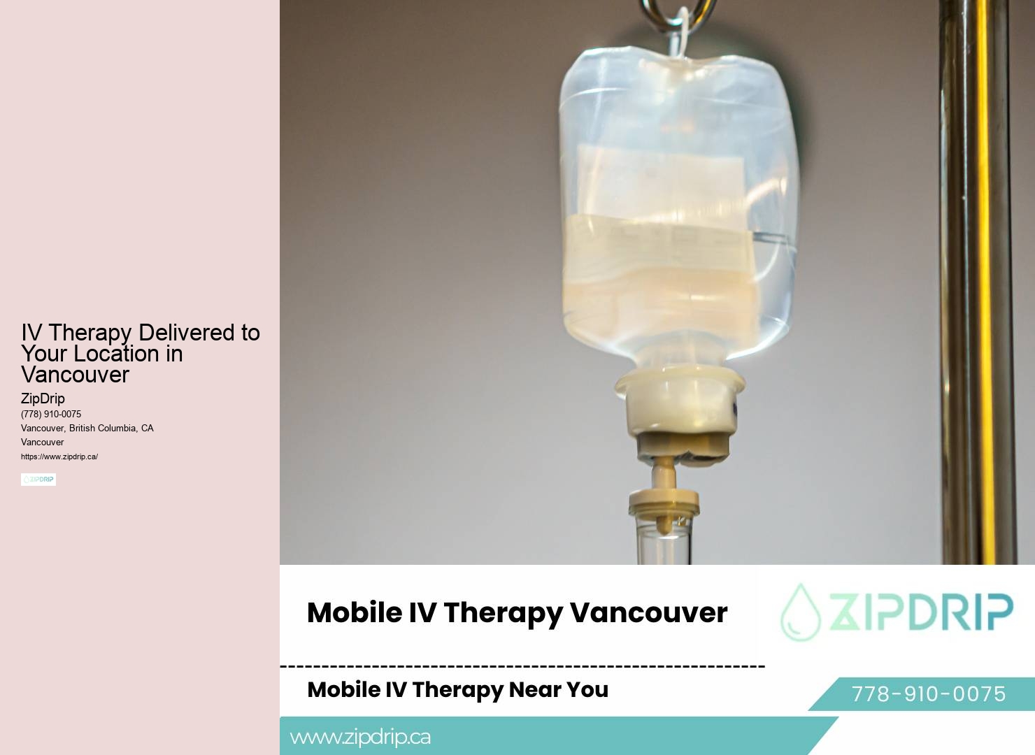 IV Therapy for Hydration Vancouver