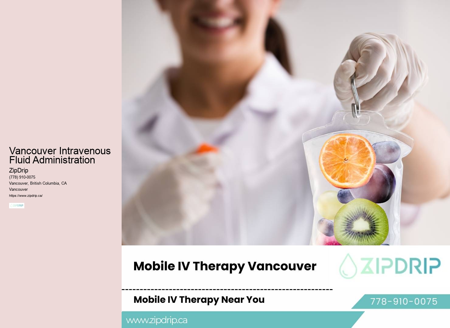 On-Demand IV Therapy Vancouver