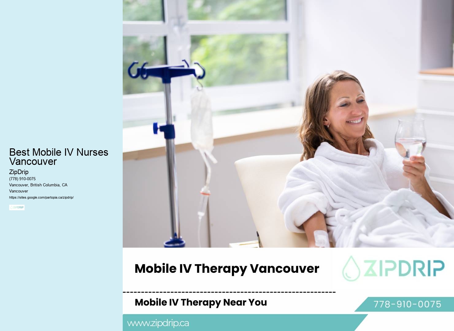 Mobile IV Therapy At Home Best Mobile IV Nurses Vancouver