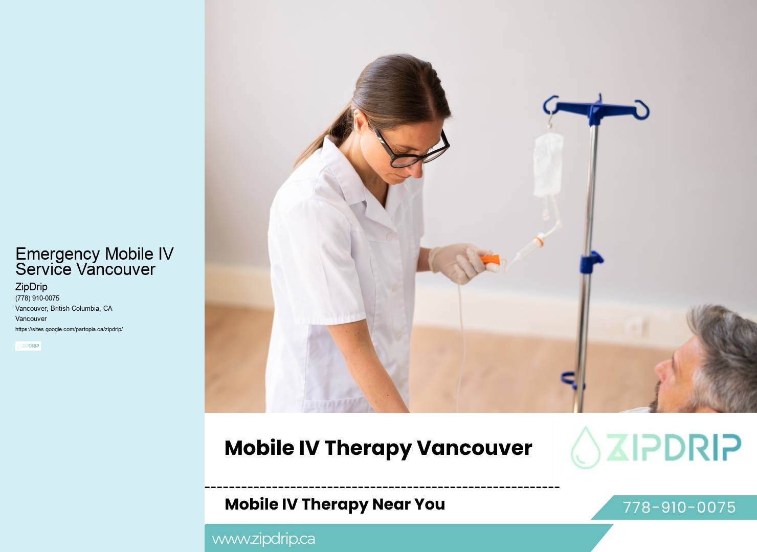 IV Vitamin Infusions Emergency Mobile IV Service Vancouver