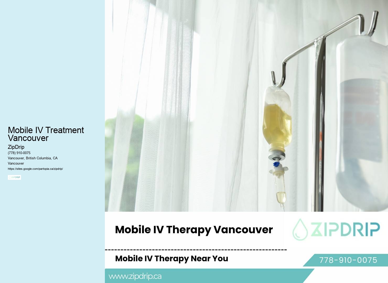 Mobile IV Therapy for Recovery Mobile IV Treatment Vancouver