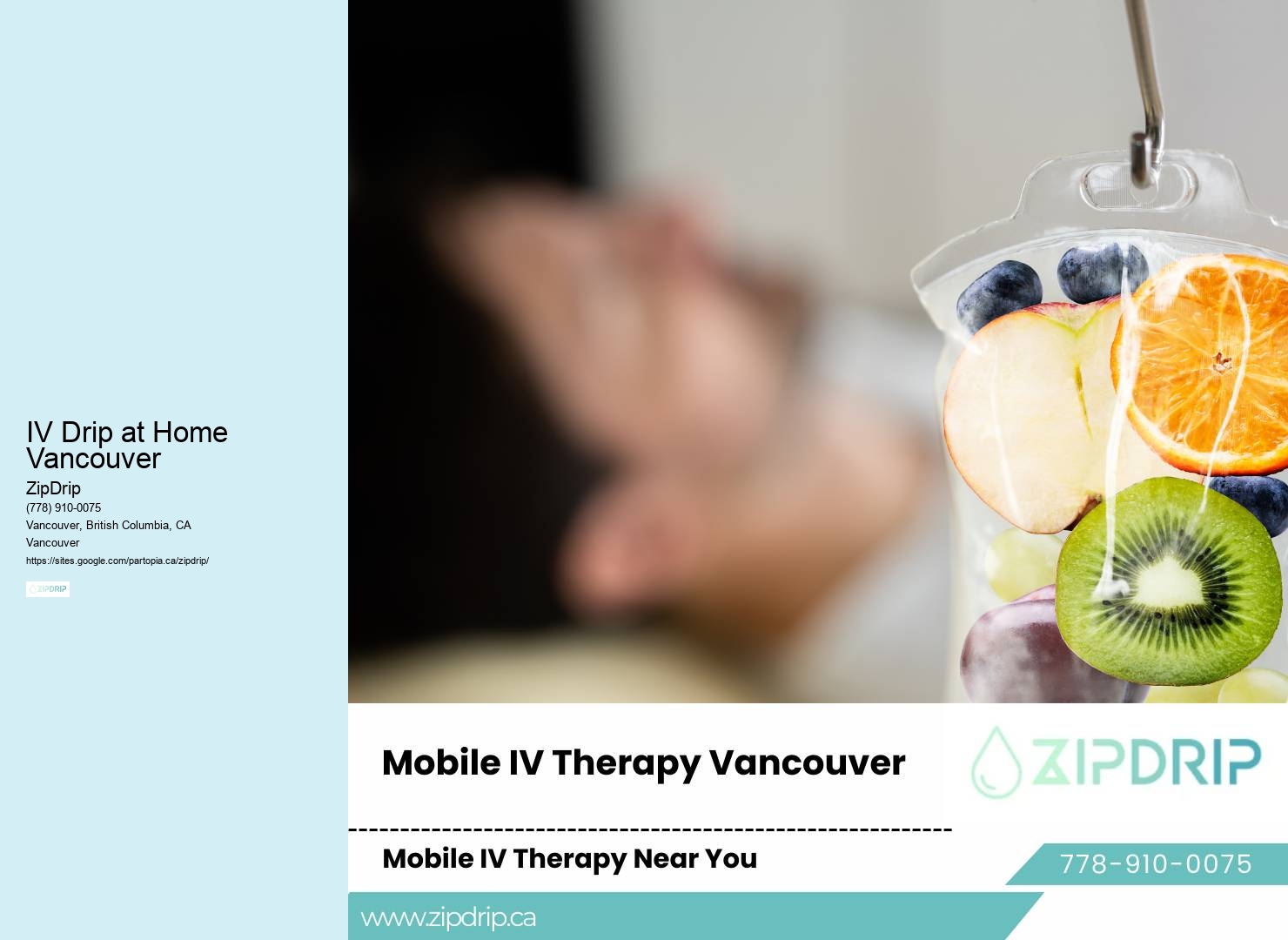 IV Drip at Home Vancouver Mobile IV Therapy For Hydration