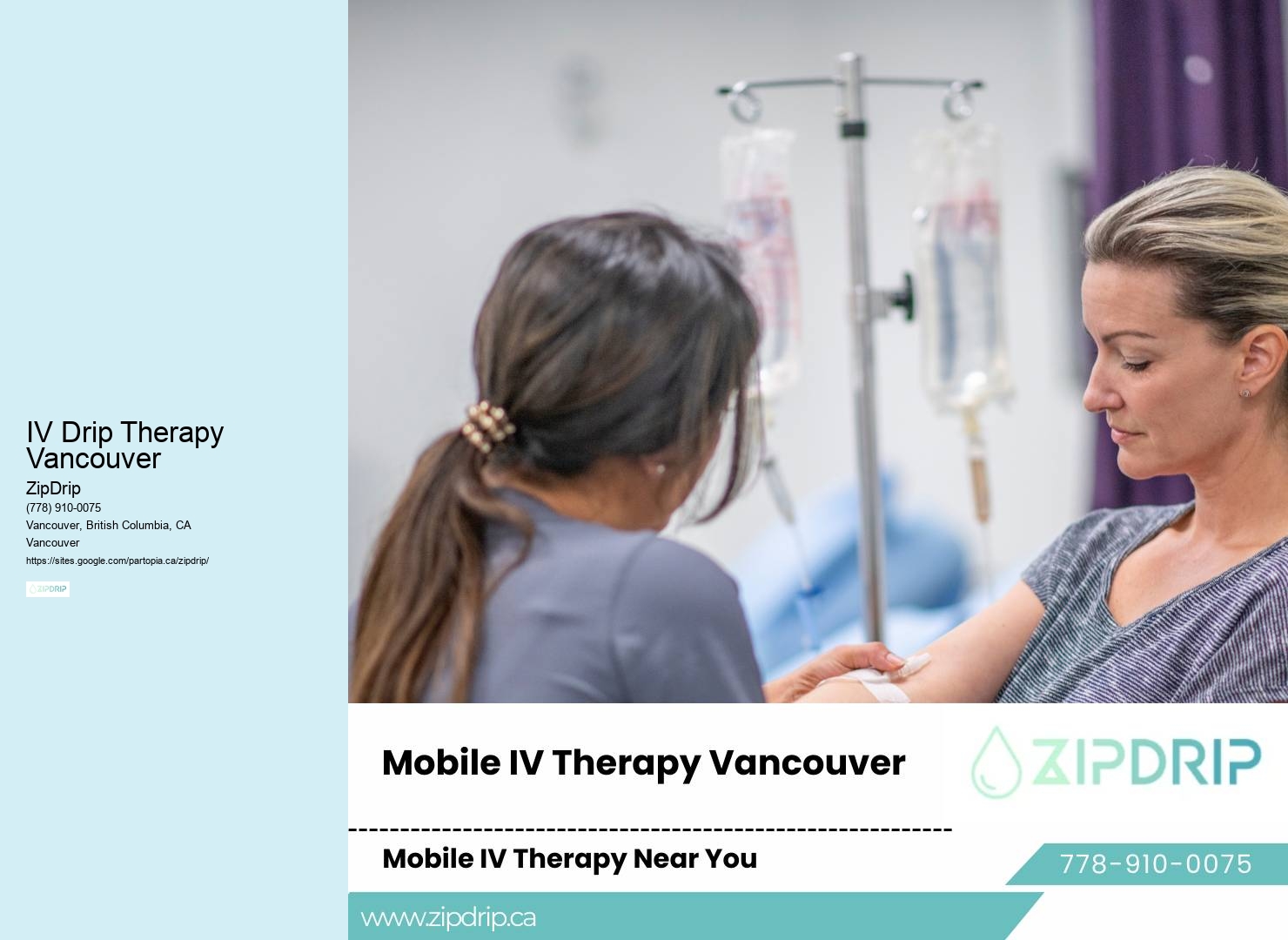 Mobile Wellness IV IV Drip Therapy Vancouver