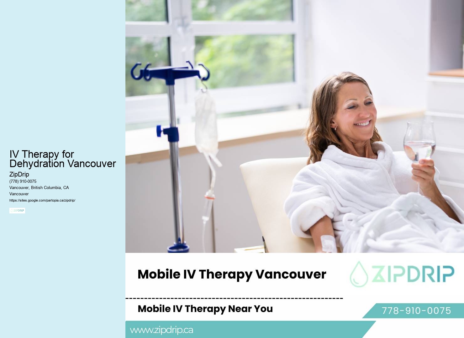 On-Demand IV Therapy IV Therapy for Dehydration Vancouver