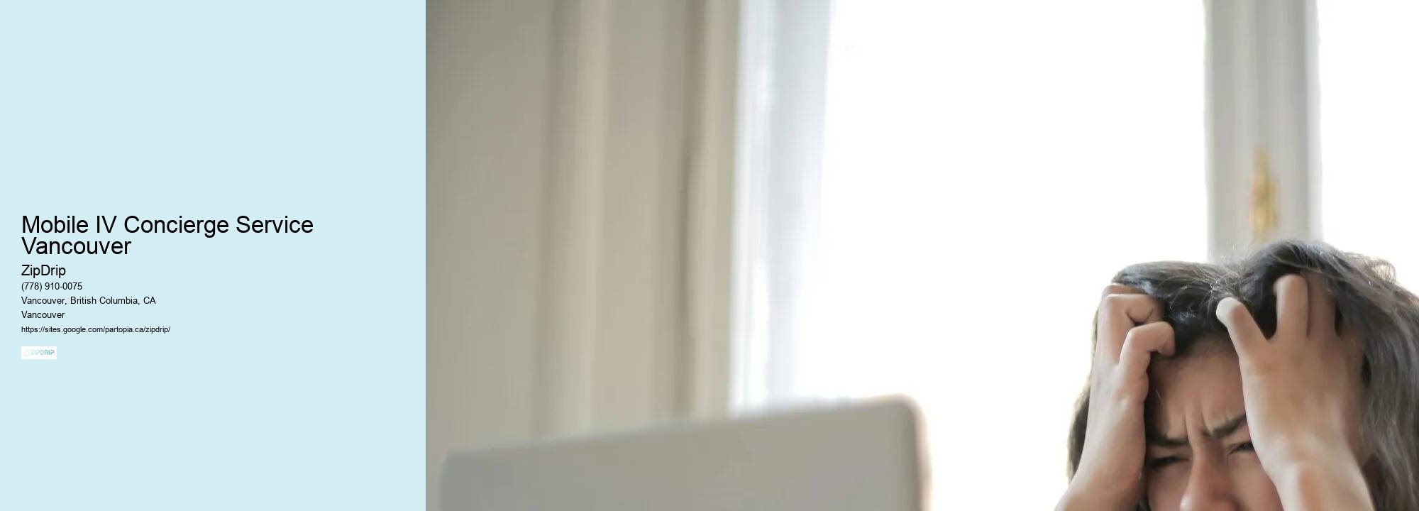 On-Demand IV Infusion Services Mobile IV Concierge Service Vancouver