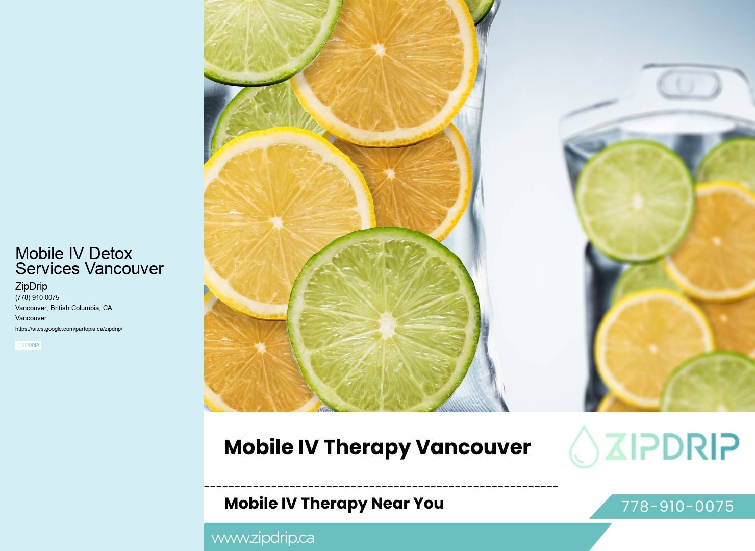 Personalized Mobile IV Therapy Mobile IV Detox Services Vancouver