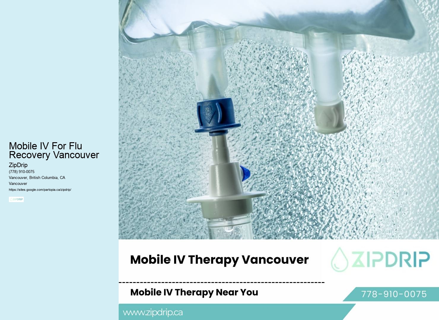 IV Therapy Services Mobile IV For Flu Recovery Vancouver