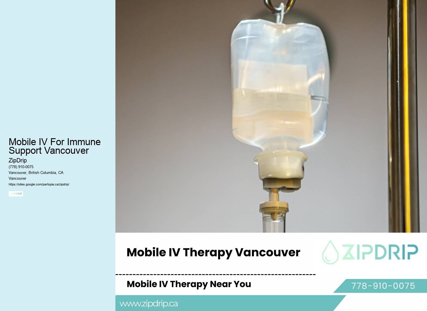 IV Drip Therapy for Headaches Mobile IV For Immune Support Vancouver