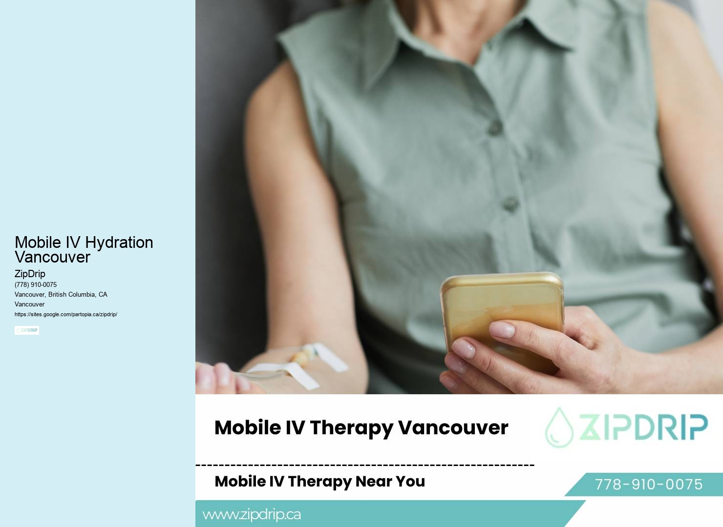 Mobile IV Hydration Vancouver In-Home IV Services