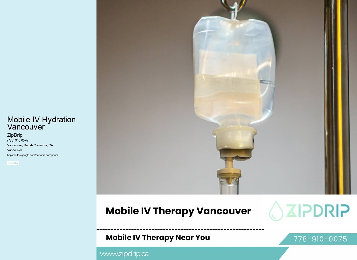 Mobile IV Hydration Vancouver Concierge IV Therapy
