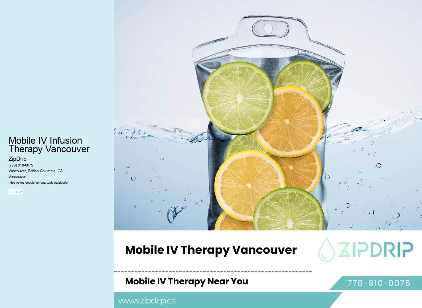Mobile IV Therapy in Mobile IV Infusion Therapy Vancouver BC