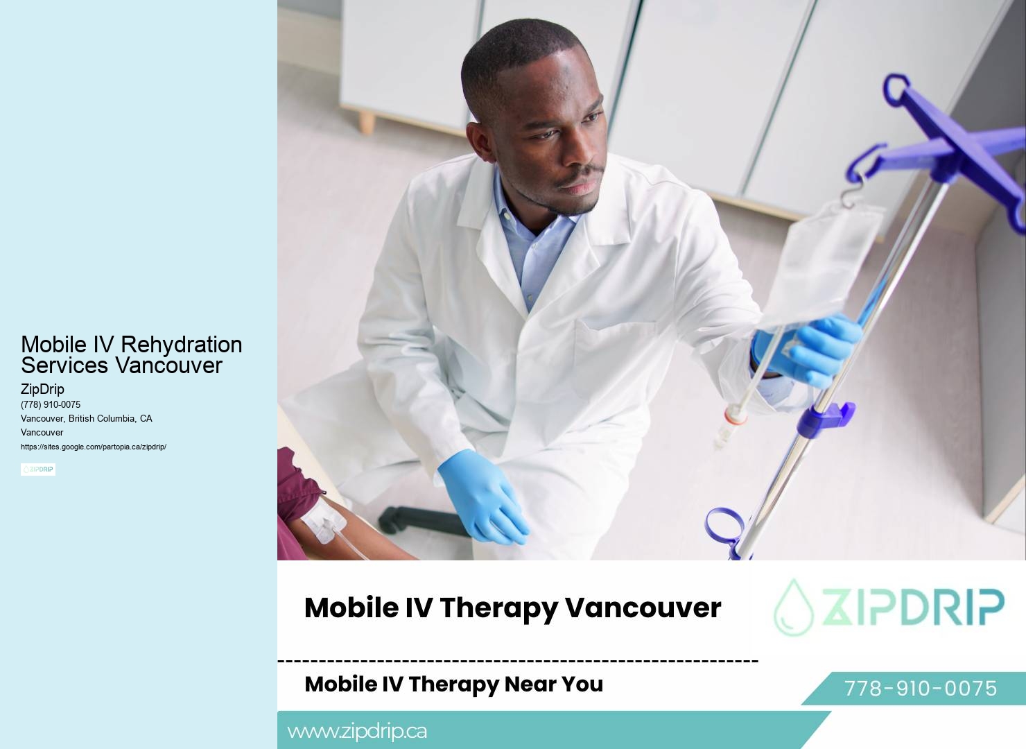 IV Infusion Services Mobile IV Rehydration Services Vancouver
