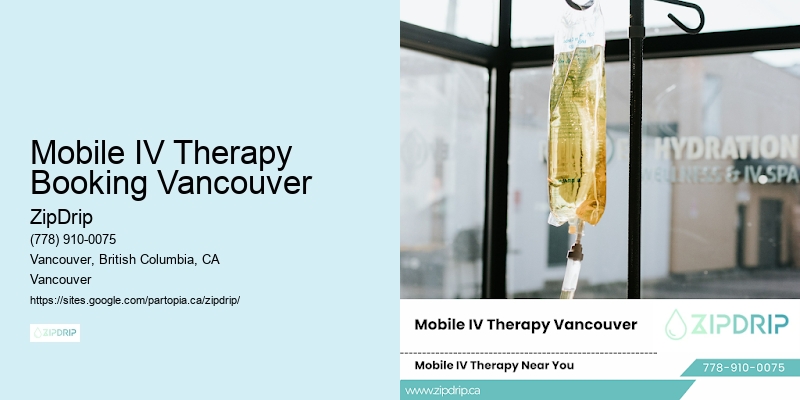 Mobile IV Therapy Booking Vancouver
