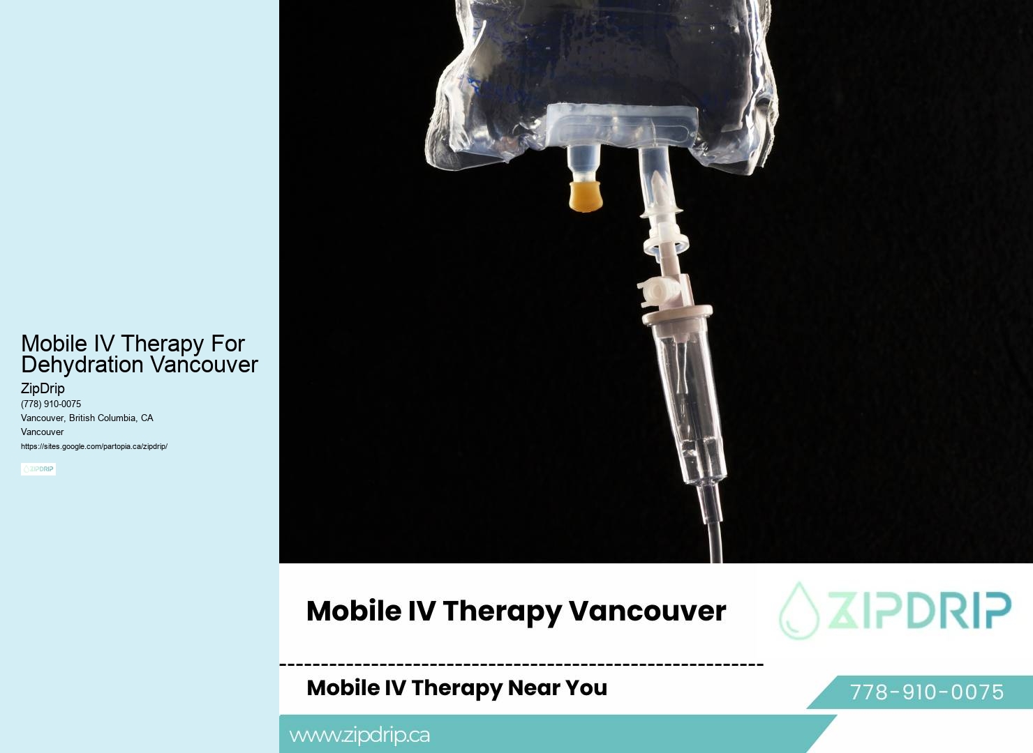IV Infusion Therapy Mobile IV Therapy For Dehydration Vancouver