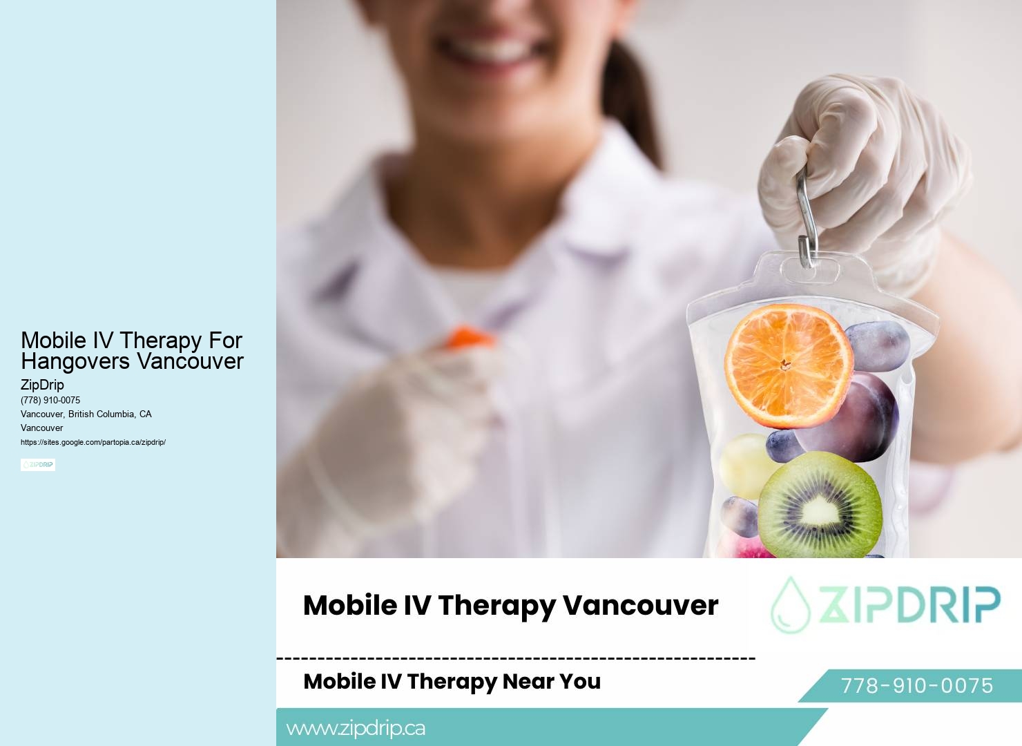Mobile IV Therapy For Hangovers Vancouver Mobile IV Therapy Providers