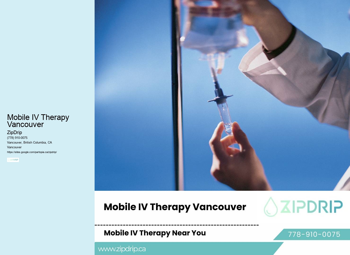Mobile IV Therapy Vancouver Home IV Drip Therapy