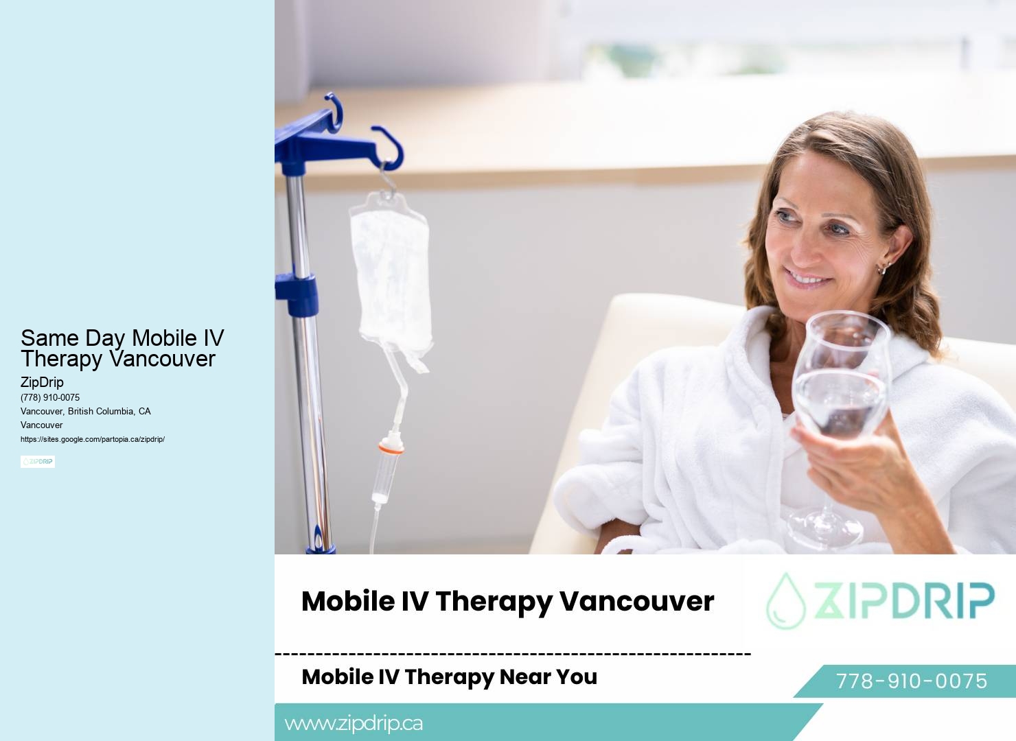 Same Day Mobile IV Therapy Vancouver IV Therapy For Energy And Stamina