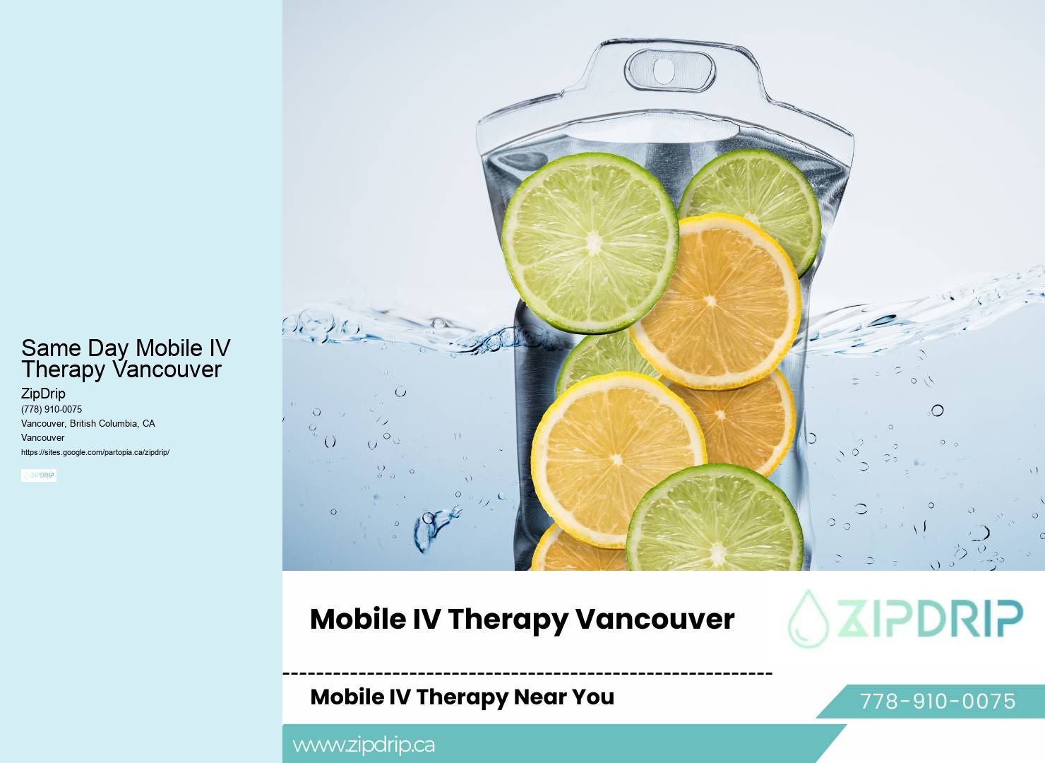 Vitamin C IV Therapy Same Day Mobile IV Therapy Vancouver