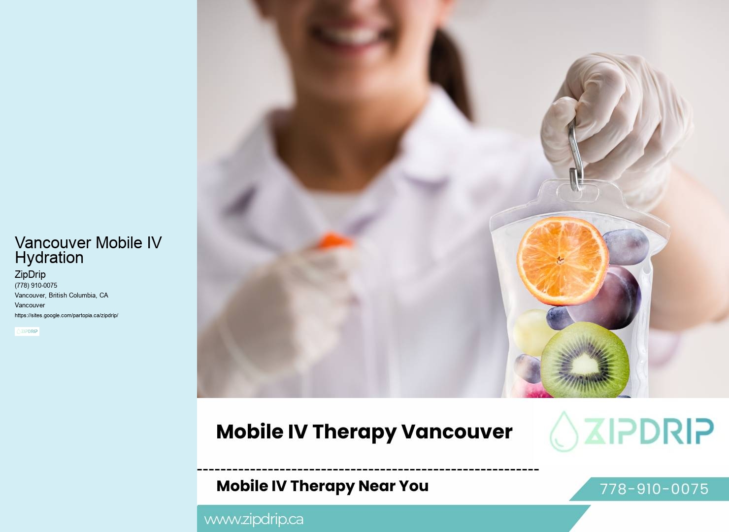 Vancouver Mobile IV Hydration Mobile IV Drip Providers