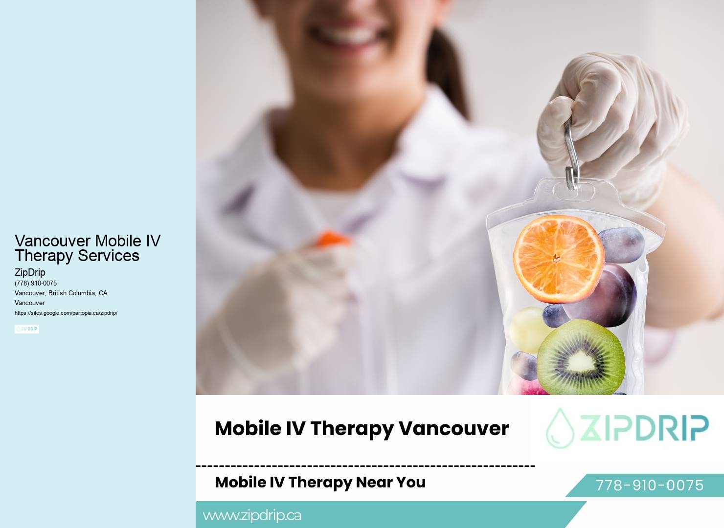 On-Demand IV Infusion Vancouver Mobile IV Therapy Services