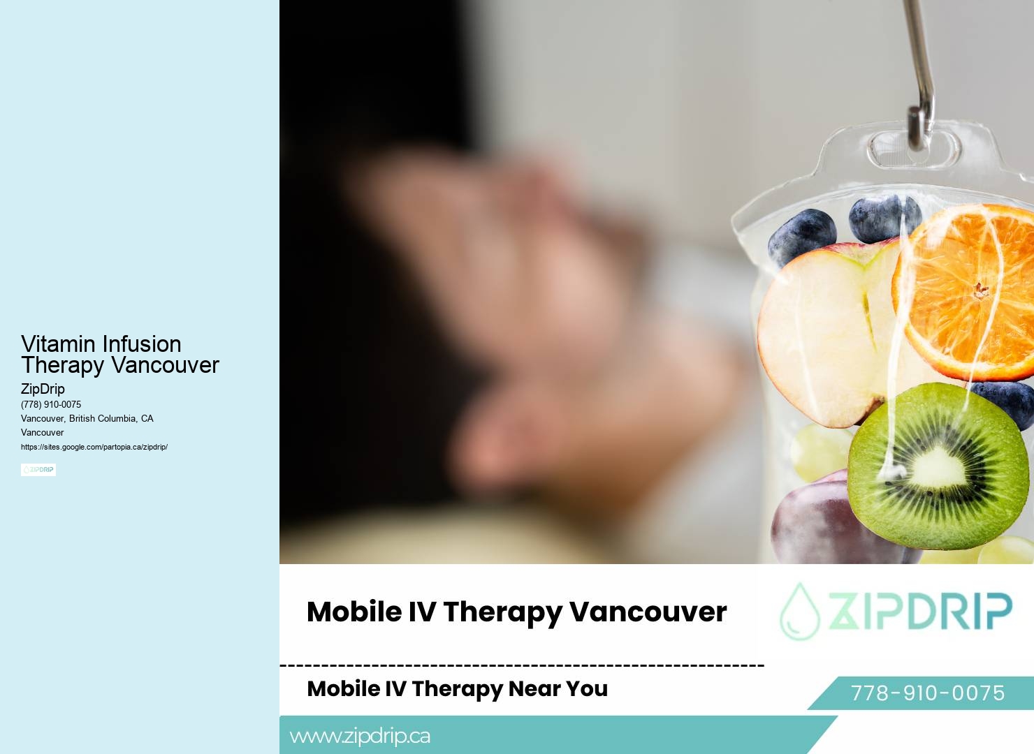 IV Infusion Therapy Benefits Vitamin Infusion Therapy Vancouver