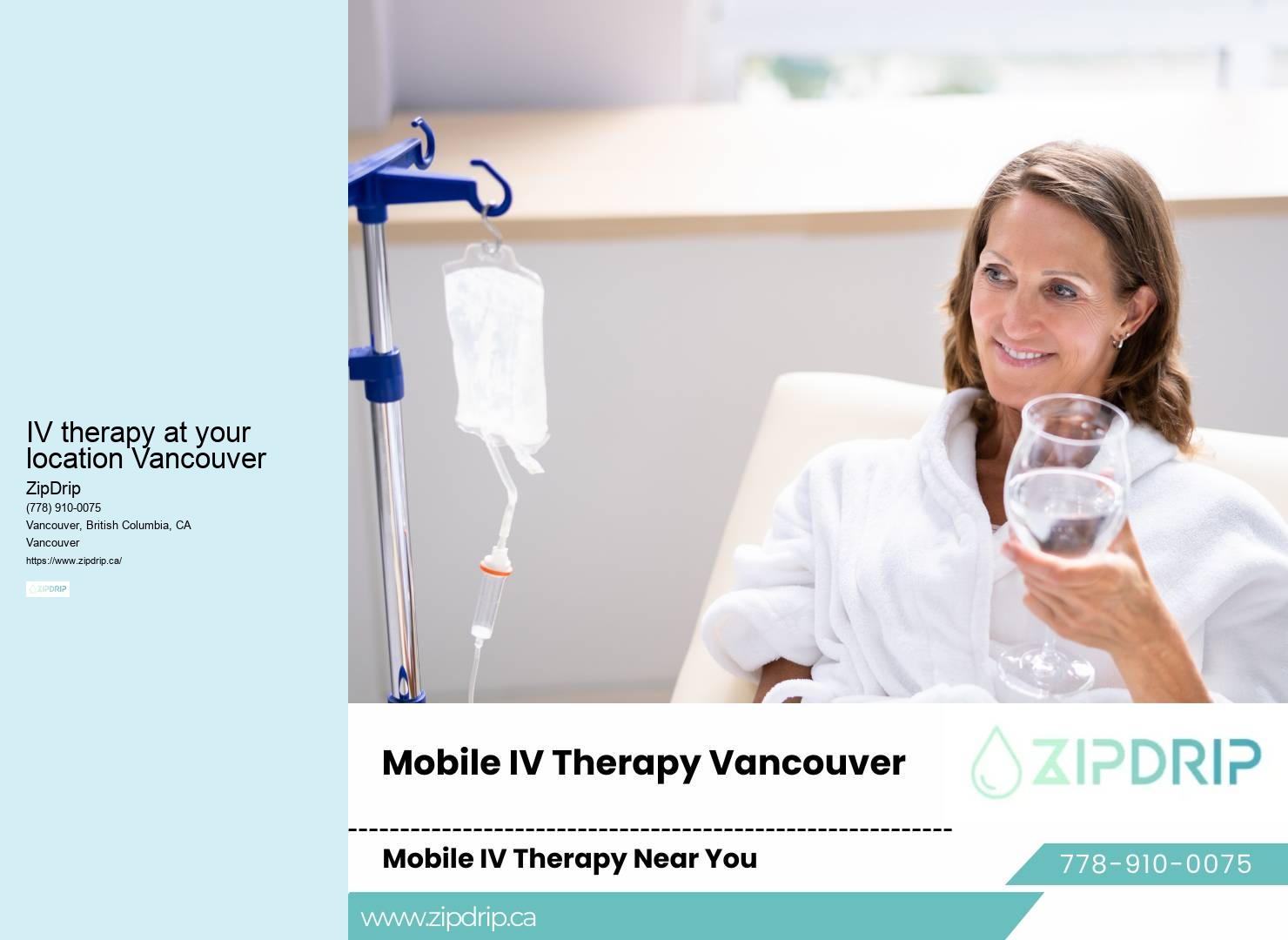 Immune Boost IV IV therapy at your location Vancouver