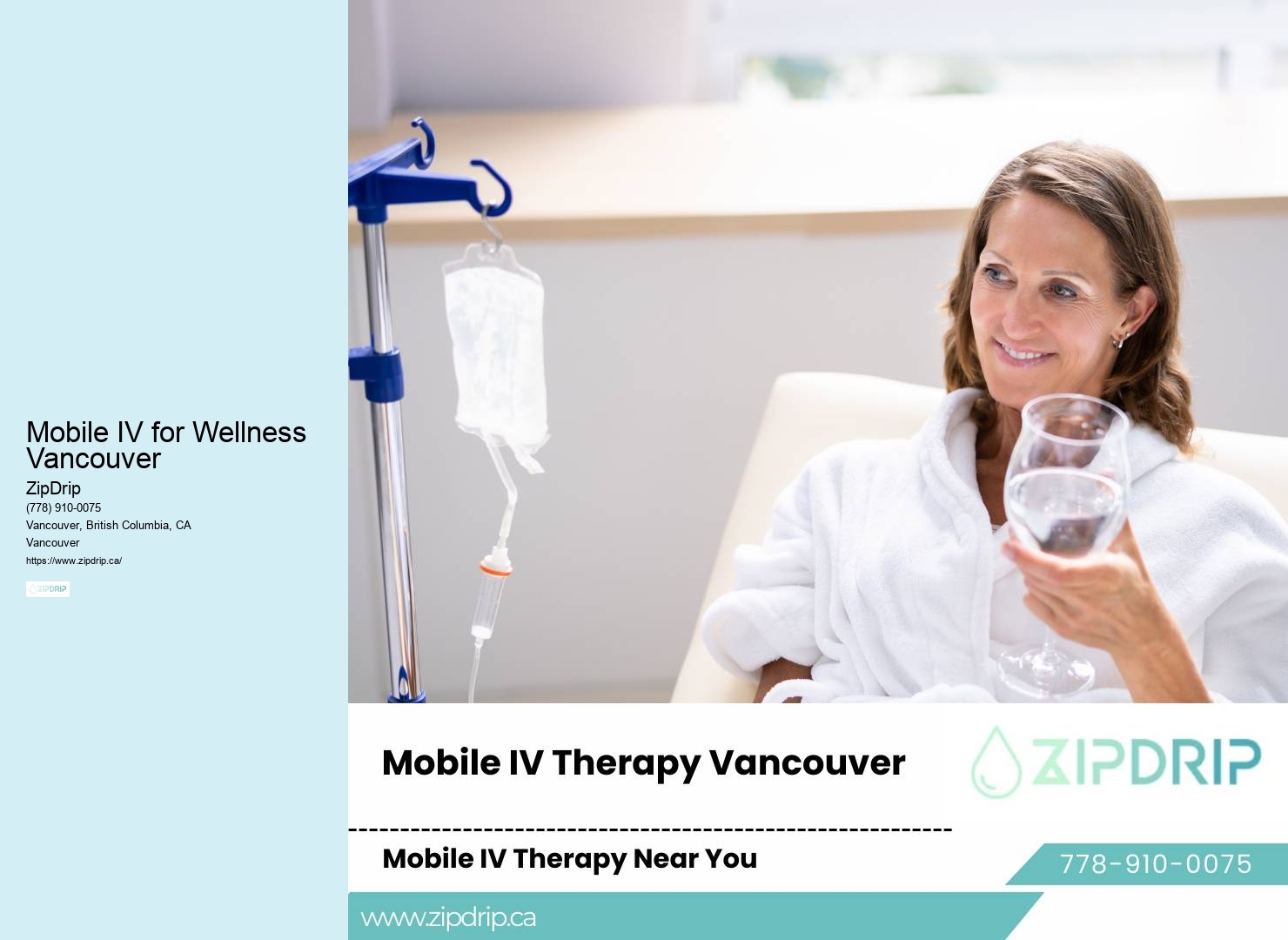 Wellness IV packages Mobile IV for Wellness Vancouver