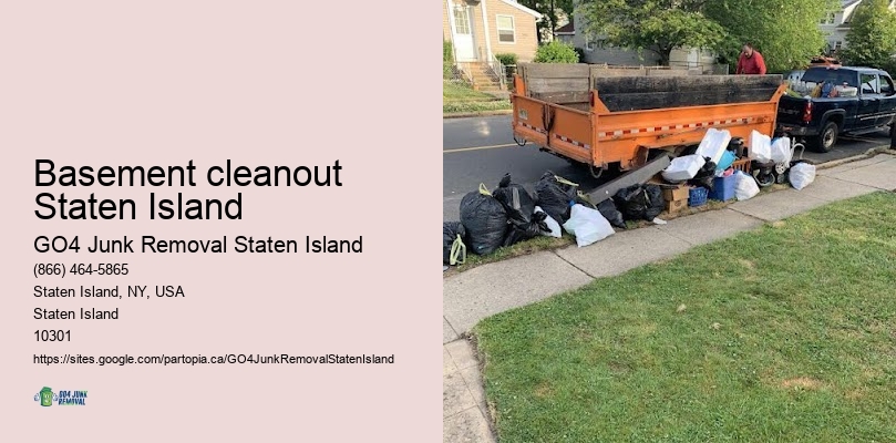 Eco-friendly appliance disposal Basement cleanout Staten Island