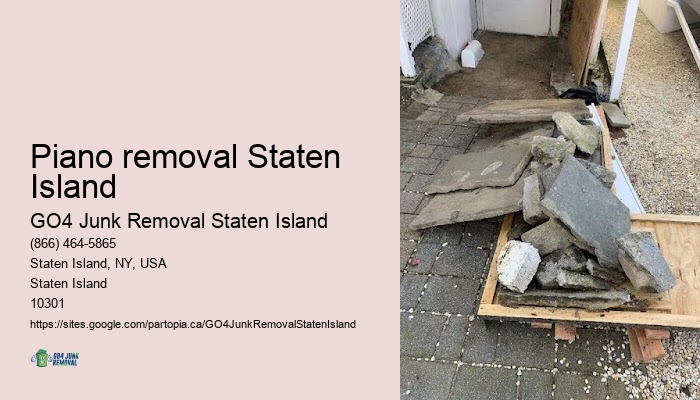 Piano removal Staten Island green junk removal