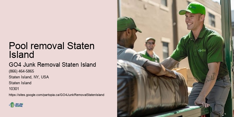 Efficient bulk trash removal Pool removal Staten Island