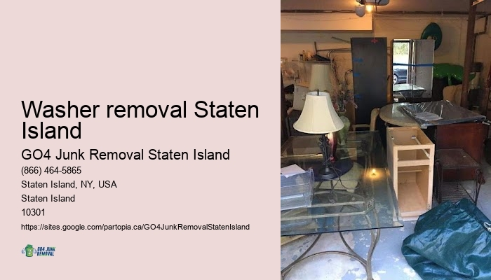 Washer removal Staten Island residential cleanout