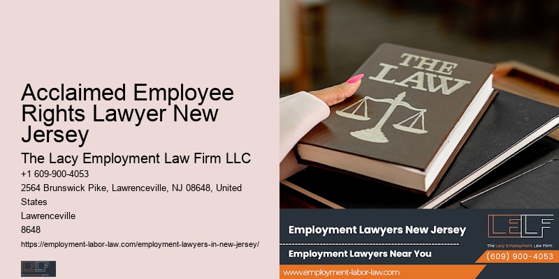 Acclaimed Employee Rights Lawyer New Jersey