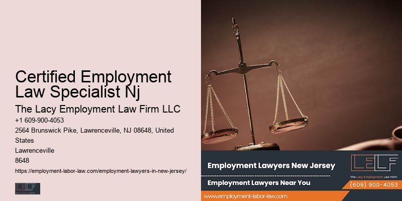 Edison Workplace Legal Services Certified Employment Law Specialist Nj