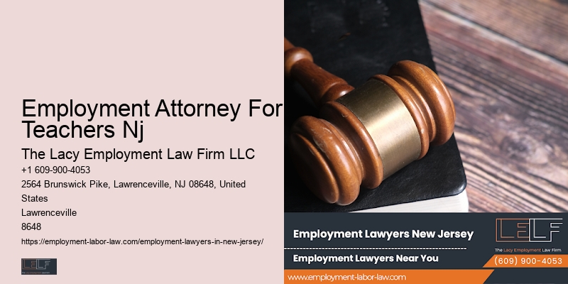 Employee Law Firm Employment Attorney For Teachers Nj