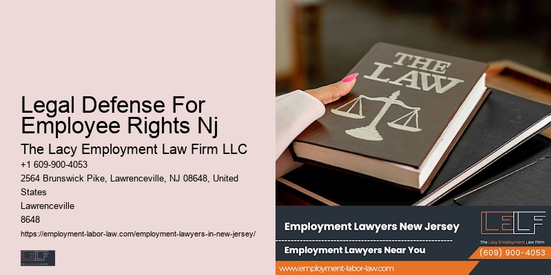 Legal Defense For Employee Rights Nj