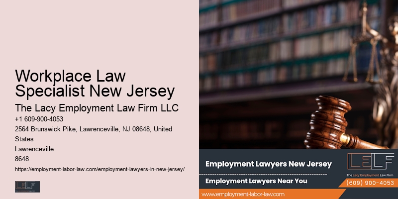 Employment Lawyer For Legal Actions Workplace Law Specialist New Jersey