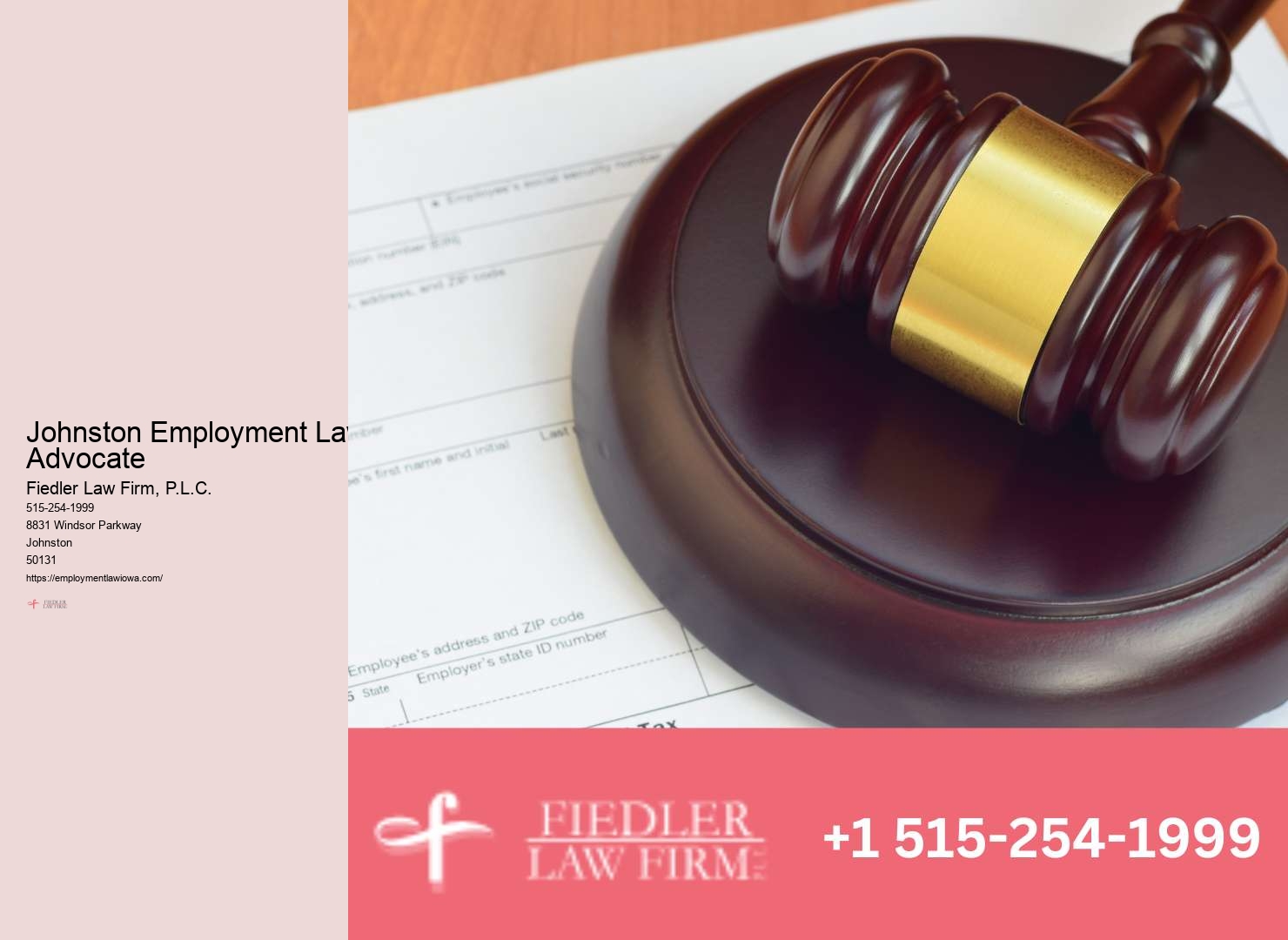 Johnston Employment Law Consultation Firm Specialist Legal Support