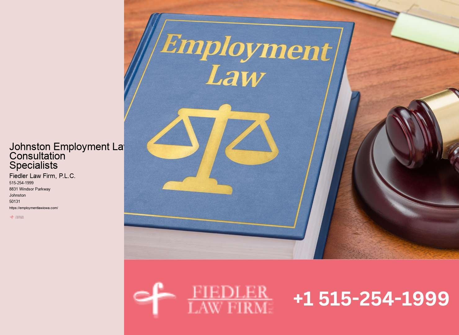 Employment Lawyer Johnston legal discrimination