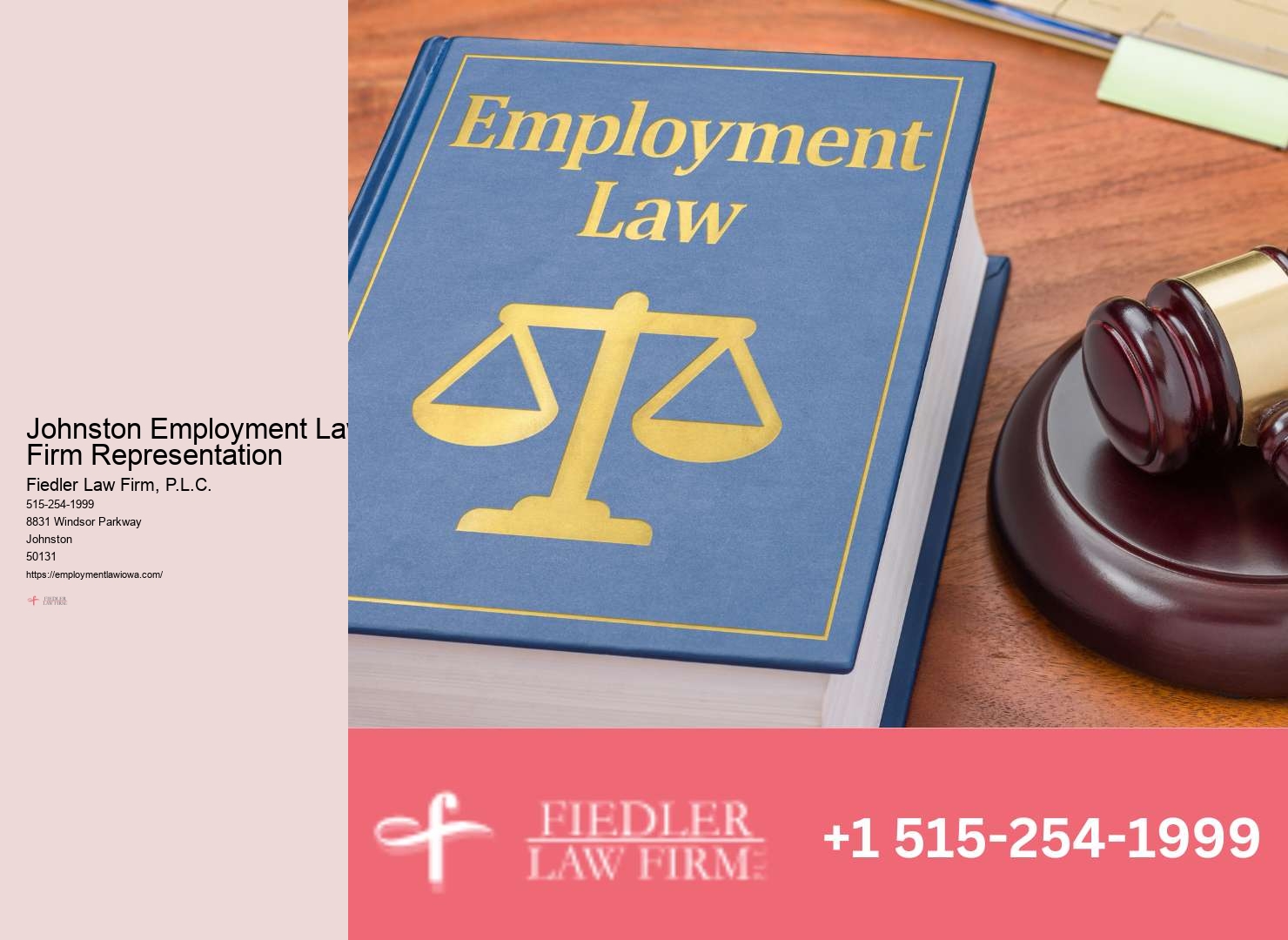 Employment Lawyer Johnston legal support services