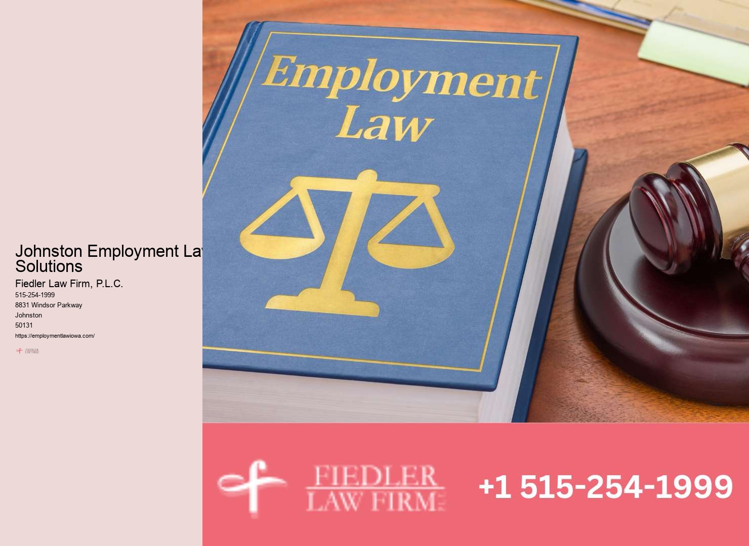 Johnston Employment Law Consultation Firm Legal Advisory Services