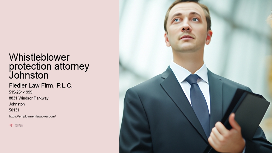 Whistleblower protection attorney Johnston