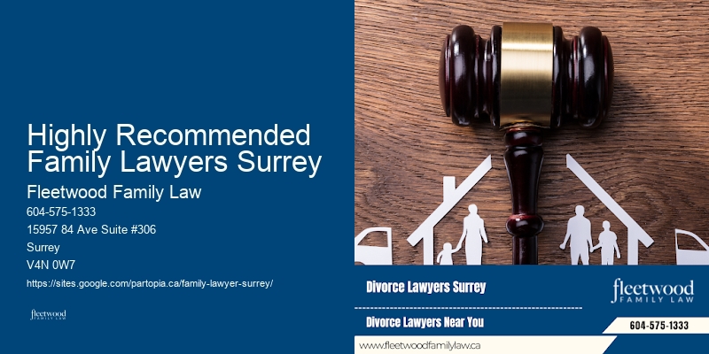 Highly Recommended Family Lawyers Surrey