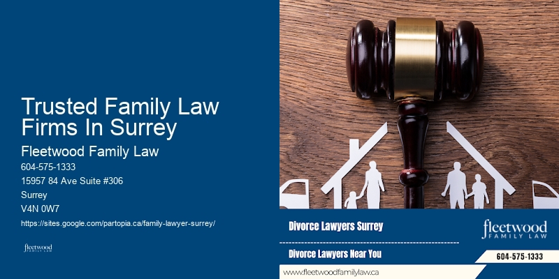 Trusted Family Law Firms In Surrey