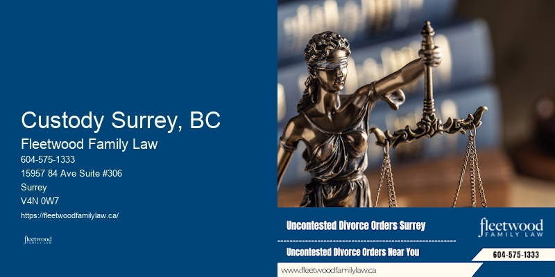 Divorce Attorney Custody Surrey, BC