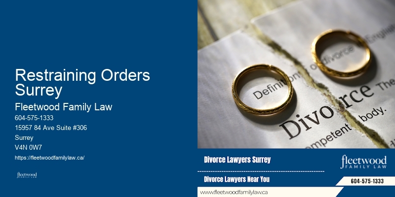 Affordable Divorce Attorney Restraining Orders Surrey BC