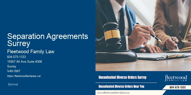 Child Guardianship Lawyer Separation Agreements Surrey BC