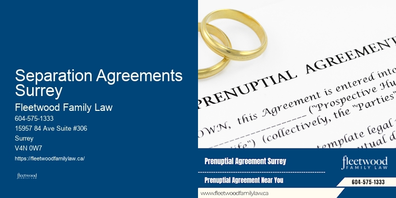 Child Custody Attorney Separation Agreements Surrey BC